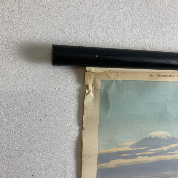 Alte Schulkarte Geografie