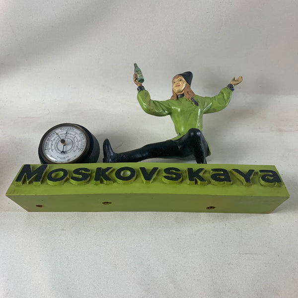 Werbefigur Moskovskaya Vodka