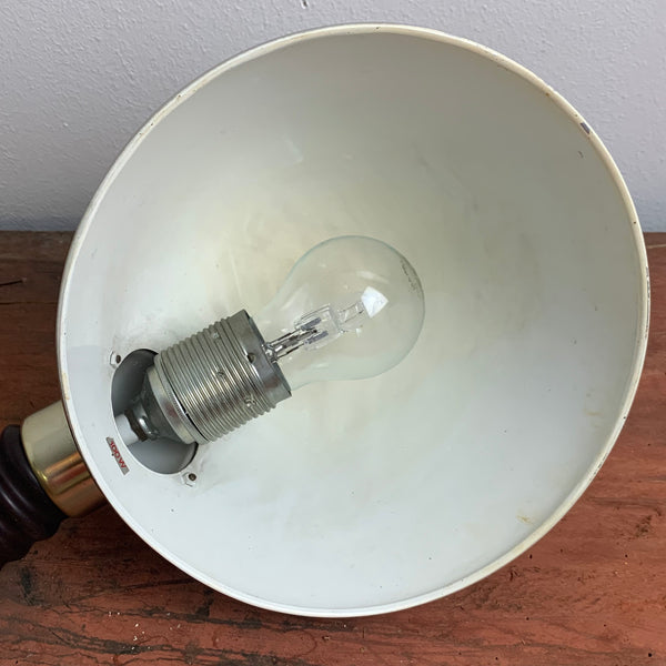 Vintage goldene Schwanenhals Lampe