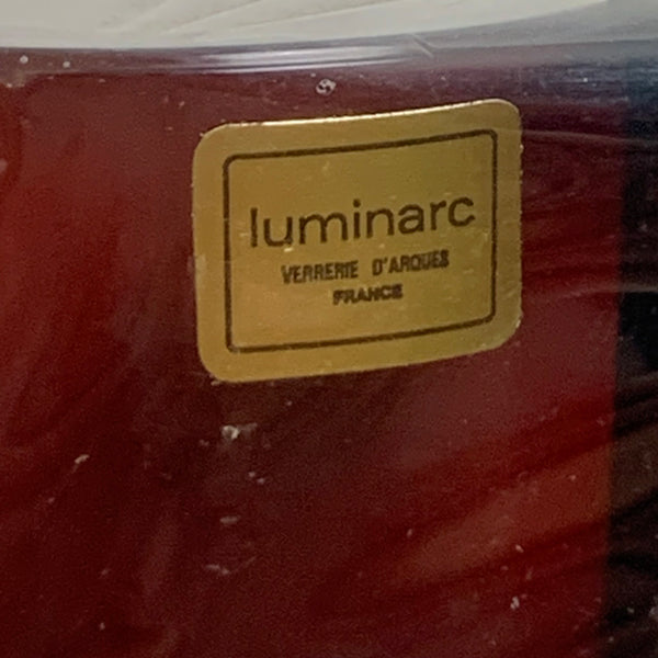 6 Luminarc Gläser in rubinrot