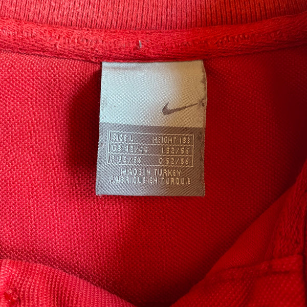 Nike Poloshirt Vintage in Rot