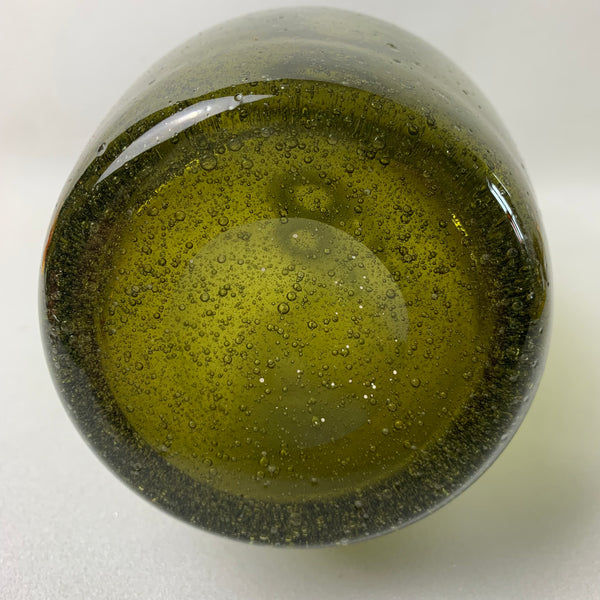 Vintage Kanawha Green Crackle Glas Karaffe