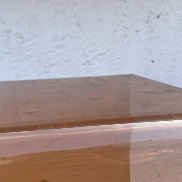 Vintage Beistelltisch aus Acrylglas 3er Set