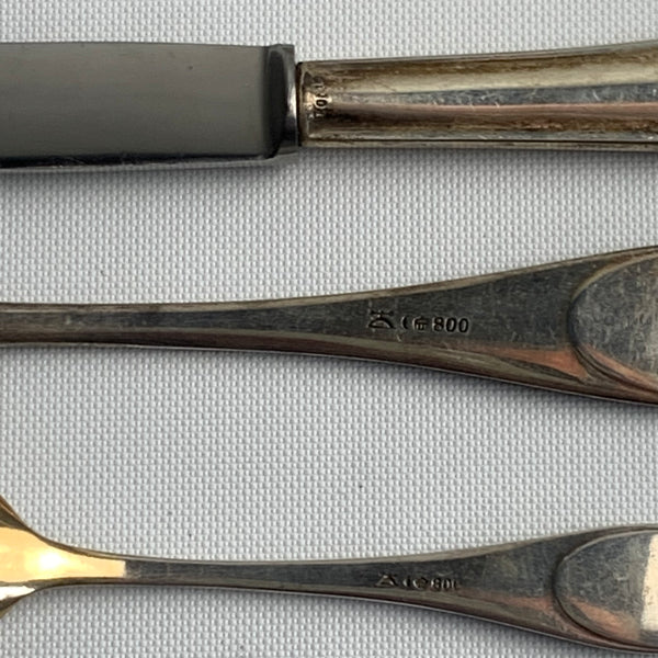 36 Teile Dessertbesteck / Obstbesteck von Wilkens 800er Silber