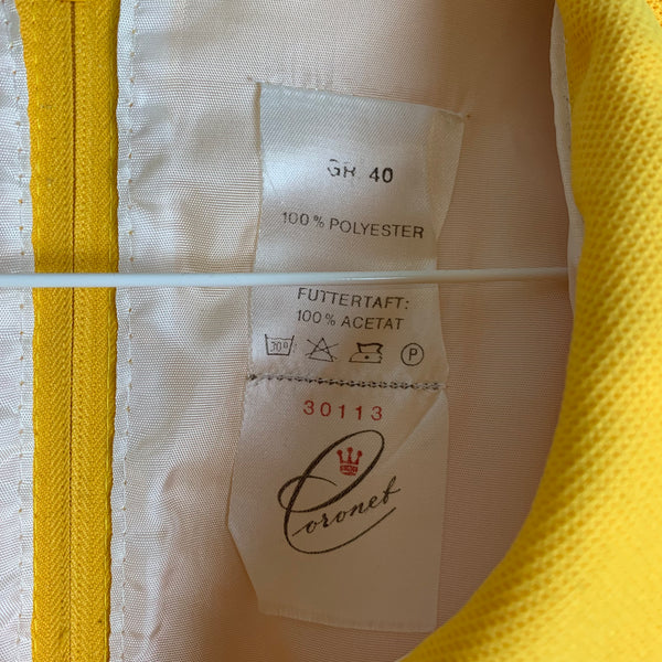 60er / 70er Jahre Mini Kleid in gelb