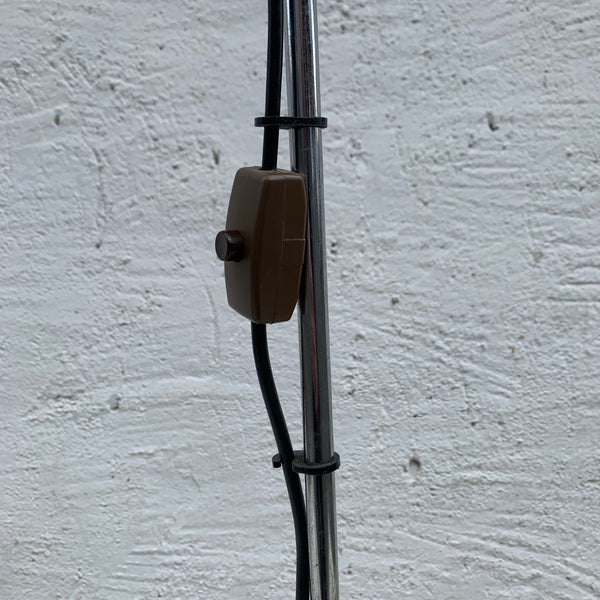 Vintage Stehlampe Chrom Kugel