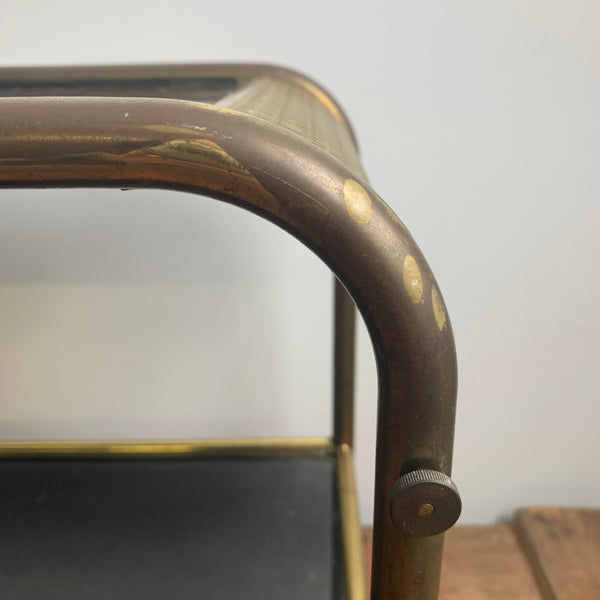 Sehr seltener Art Deco Beistelltisch auf Rollen