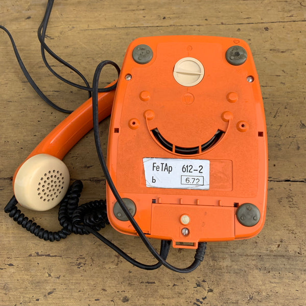 Vintage Telefon FeTAp 612-2 in orange