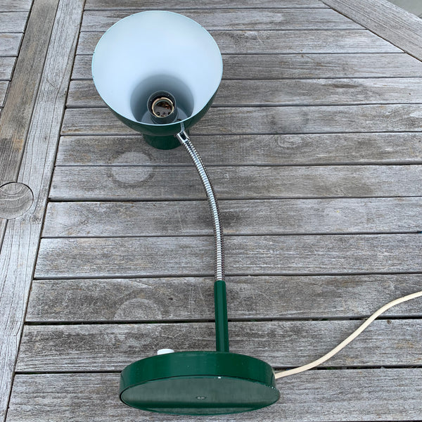 Vintage Schreibtischlampe mit Schanenhals