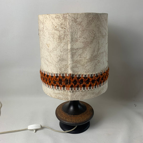 Keramik Tischlampe 60er Jahre