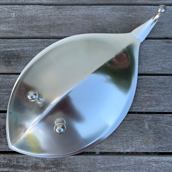 Versilberte WMF Schale in Blattform