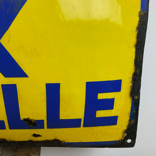 Vintage Emaille Schild Olex Tankstelle