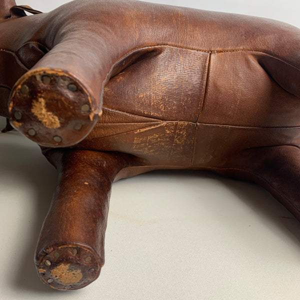 Vintage Leder Stier von Dimitri Omersa für das Londoner Kaufhaus Liberty