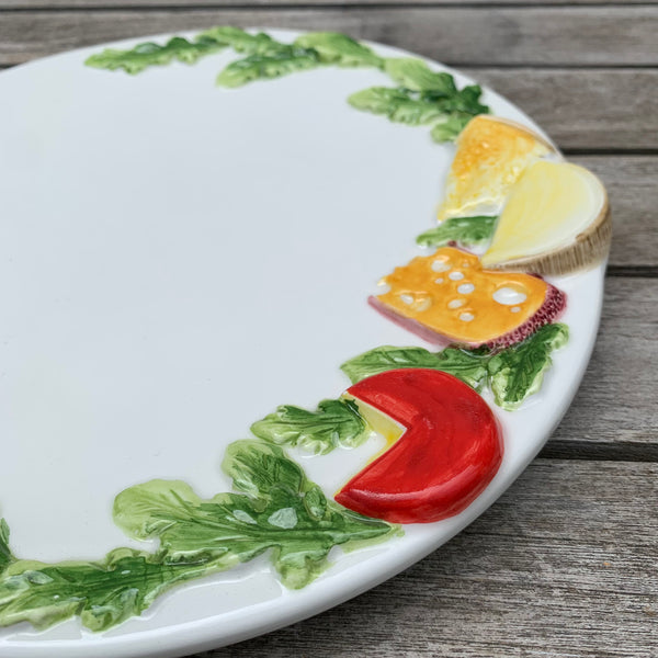 Bassano italienische Keramik mediterraner Käseteller