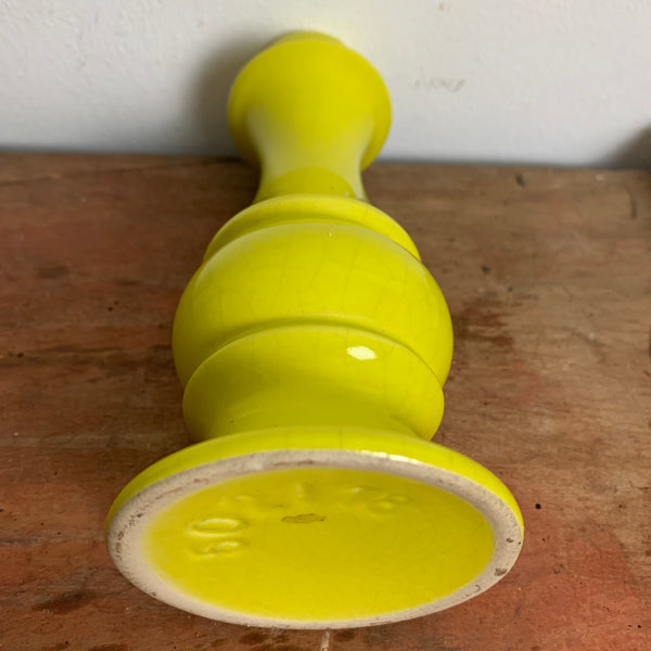 Vintage Keramik Kerzenständer 502/18 gelb