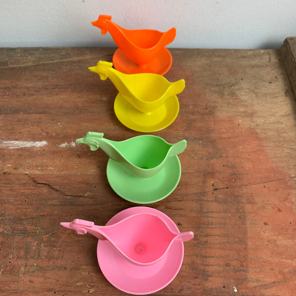 4 Eierbecher Huhn von Sonja Plastik