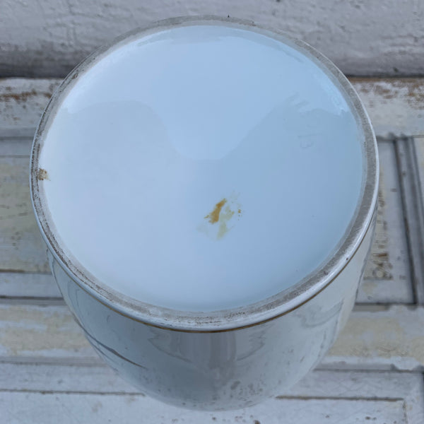 Große Porzellan Bodenvase blau gold