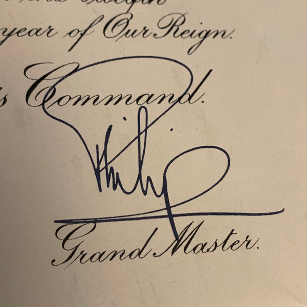 Original Ehrenauszeichnung von Queen Elisabeth II