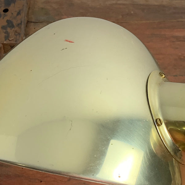 Vintage goldene Schwanenhals Lampe