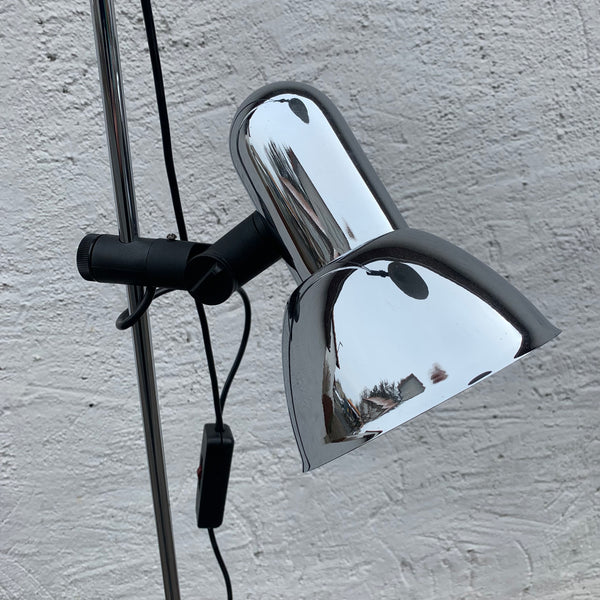 Vintage Stehlampe 2 Spots Chrom