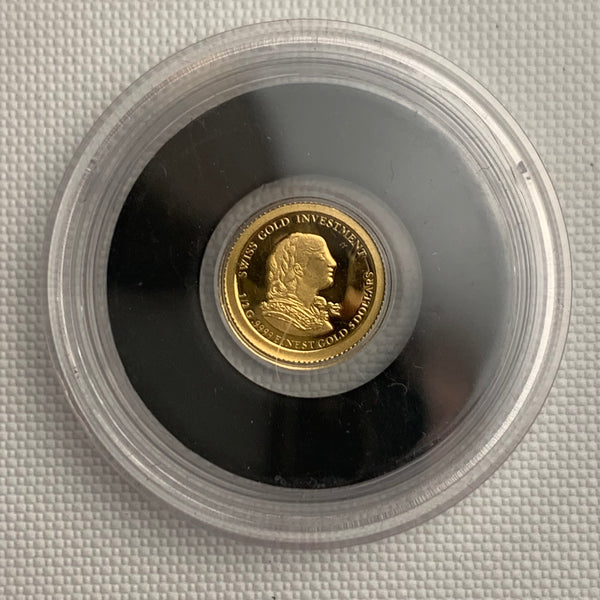 5 Gold Dollar Münze Vreneli Staatswappen Nauru