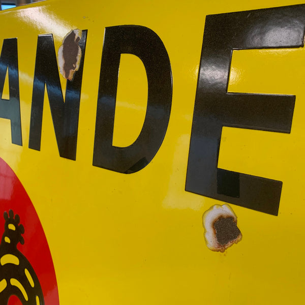 Salamander Emaille Schild