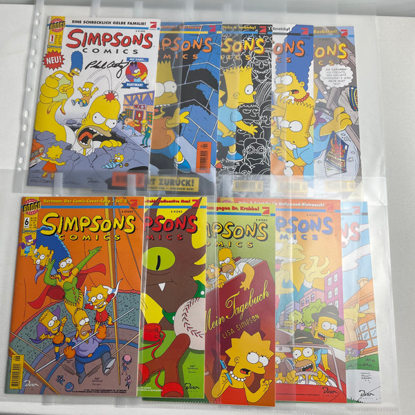 Simpsons Comics mit Signatur von Phil Ortiz Heft 1 bis 26