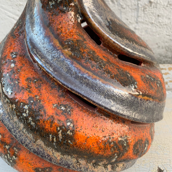 Schöne große Fat Lava Keramik Boden Lampe