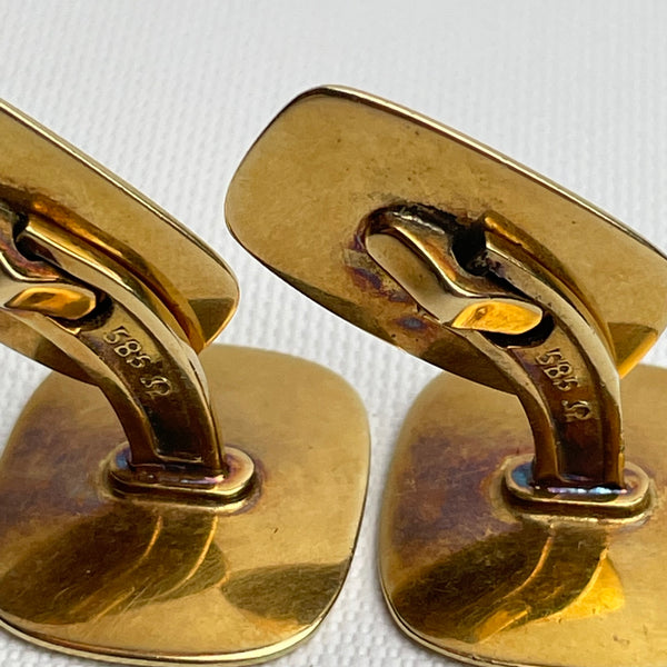 Omega Manschettenknöpfe aus 585er Gold