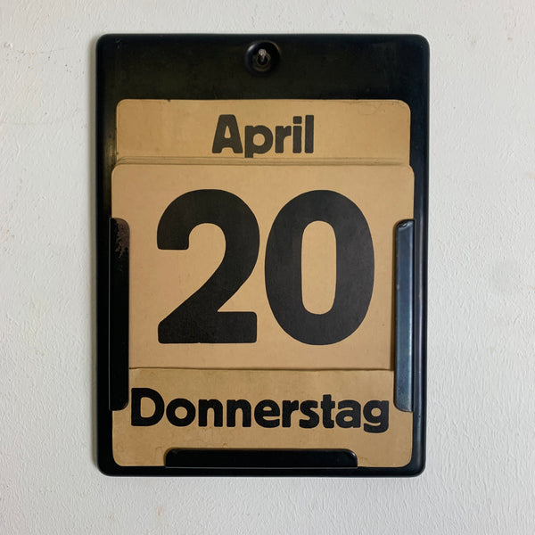 Vintage Dauerkalender von Soennecken