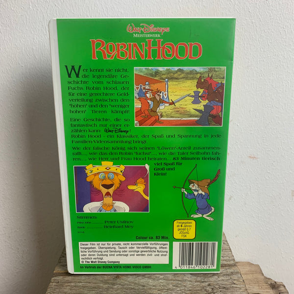 VHS Video Kassette Robin Hood von Walt Disney