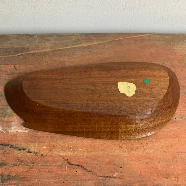 Vintage Teakholz Schale Fisch