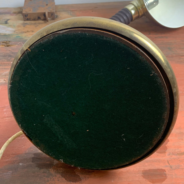 Vintage goldene Schwanenhals Lampe