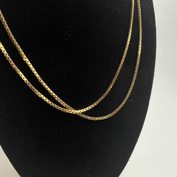 Vintage Venezianerkette 585er Gold 90cm