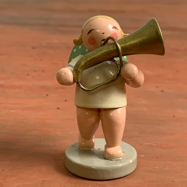 Wendt und Kühn Engel mit Basstrompete Erzgebirge
