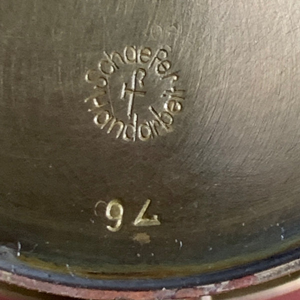 Art Deco Metall Topf von Richard Rohac für Schaefer im Hagenauer Stil