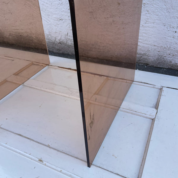 Vintage Beistelltisch aus Acrylglas 3er Set