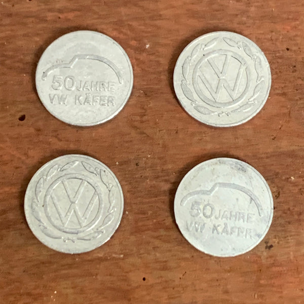 4 Medaillen 50 Jahre VW Käfer