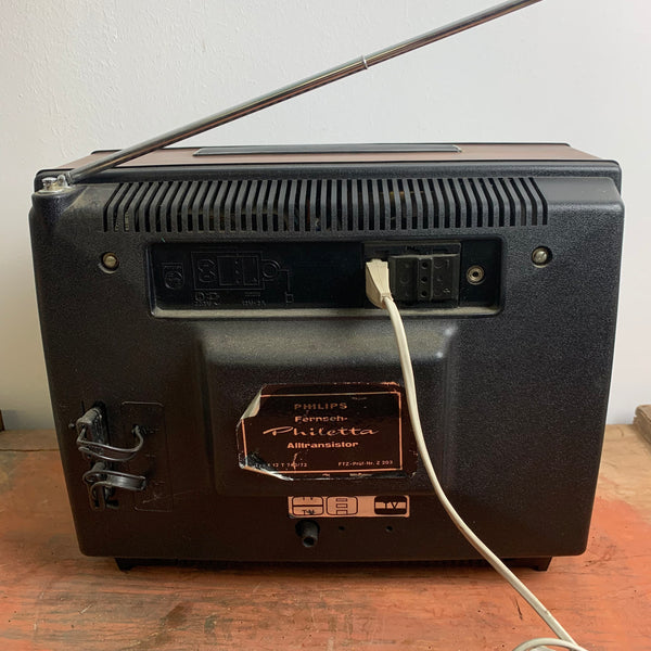 Vintage Fernseher Philips in Holzoptik