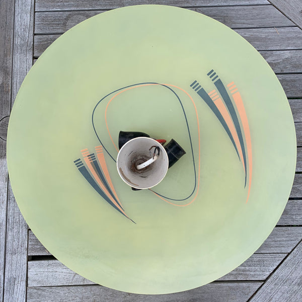 50er Jahre Tellerlampe