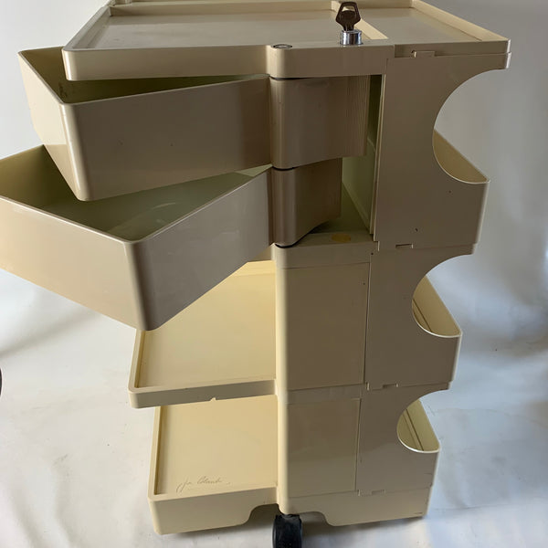 Rollcontainer Boby von Joe Colombo für Bieffeplast in weiß