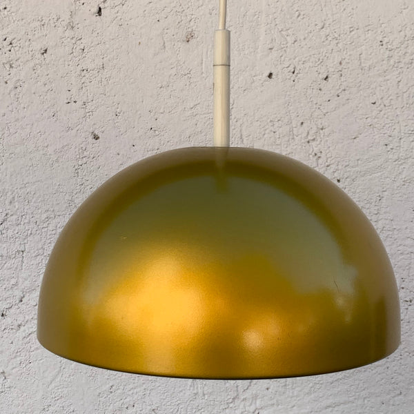 Vintage goldene Halbkugel Lampe