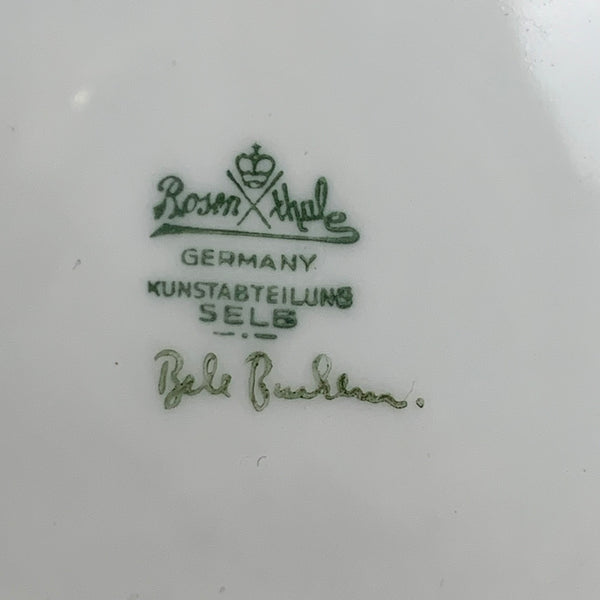 Vintage Kunst Teller von Bele Bachem für Rosenthal