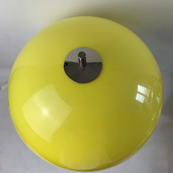 Gelbe Tischlampe von Frank Bentler für Wila