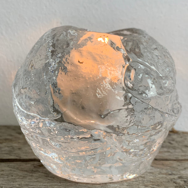 Teelichthalter Snowball von Ann Wärff für Kosta Boda