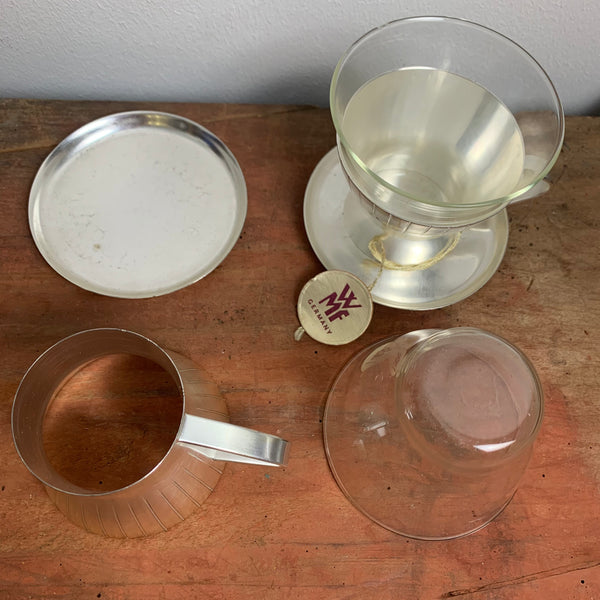 2 vintage Teegläser von WMF