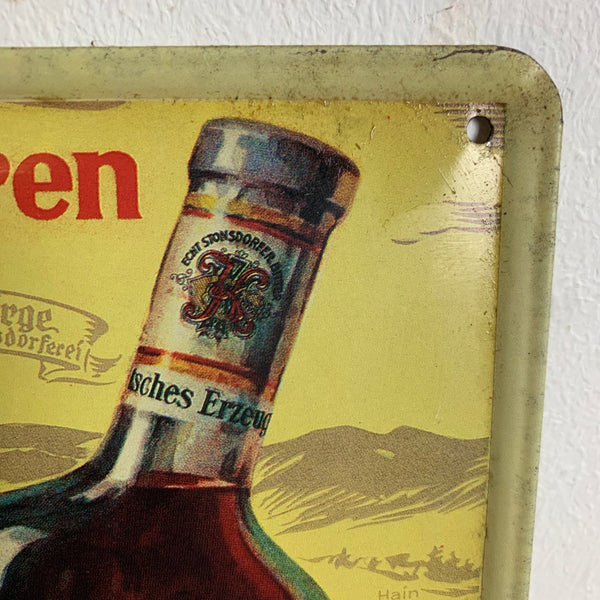 Vintage Blechschild 140 Jahre Echt Stonsdorfer