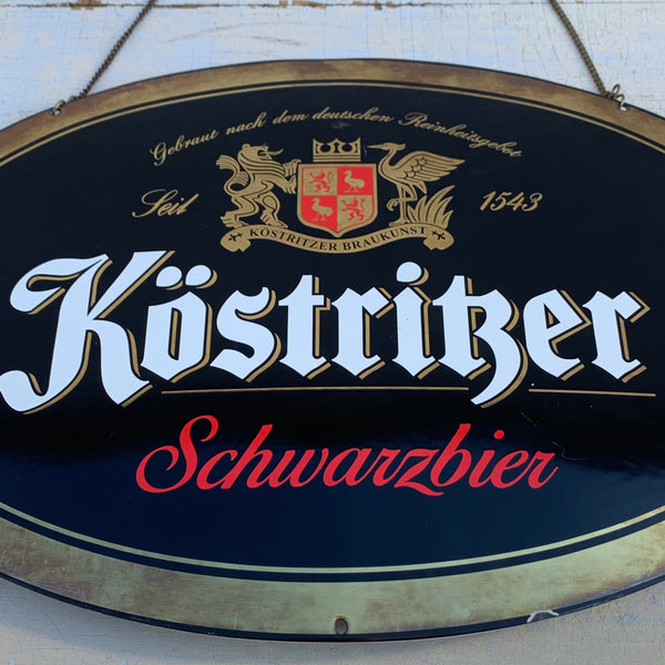 Emaille Schild Köstritzer Schwarzbier