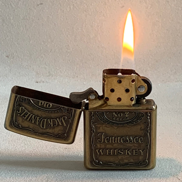 Zippo Messing Feuerzeug Emblem Jack Daniels Old No 7 Tennessee Whiskey