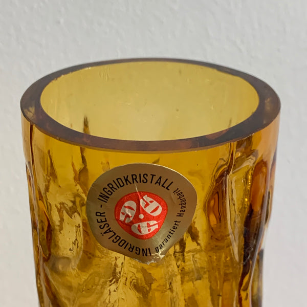 Vintage Stangen Borken Vase von Ingrid Glas